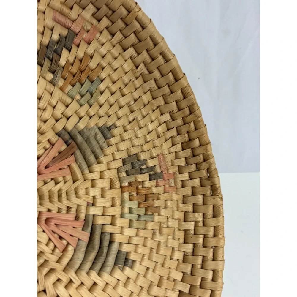 Vintage Southwestern Hand Woven Coil Basket Bowl‎ Native Style Wall Decor 16